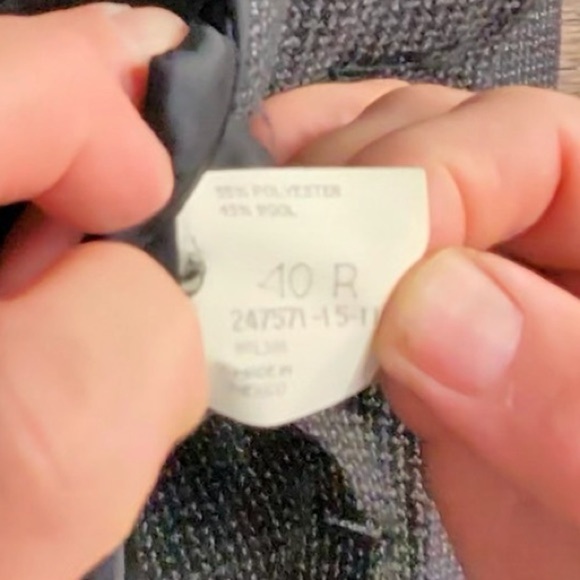 Haggar Charcoal Gray Textured Jacket Blazer - Picture 10 of 14